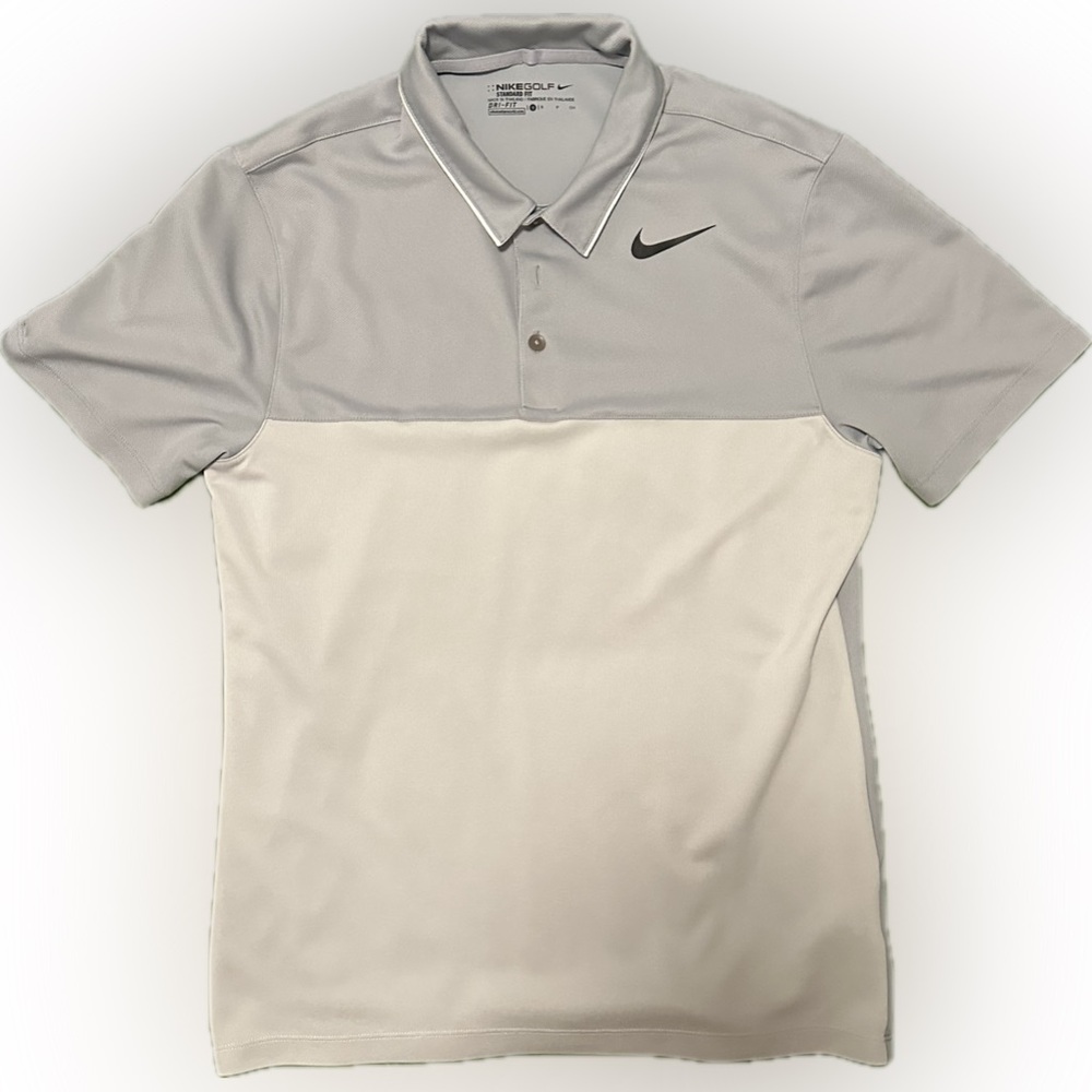 Nike Golf Shirt. Color - Grey / White. Size - Small